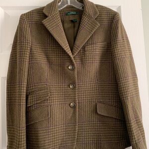 Barbour Women's Brown Plaid Jacket - New, no tag.